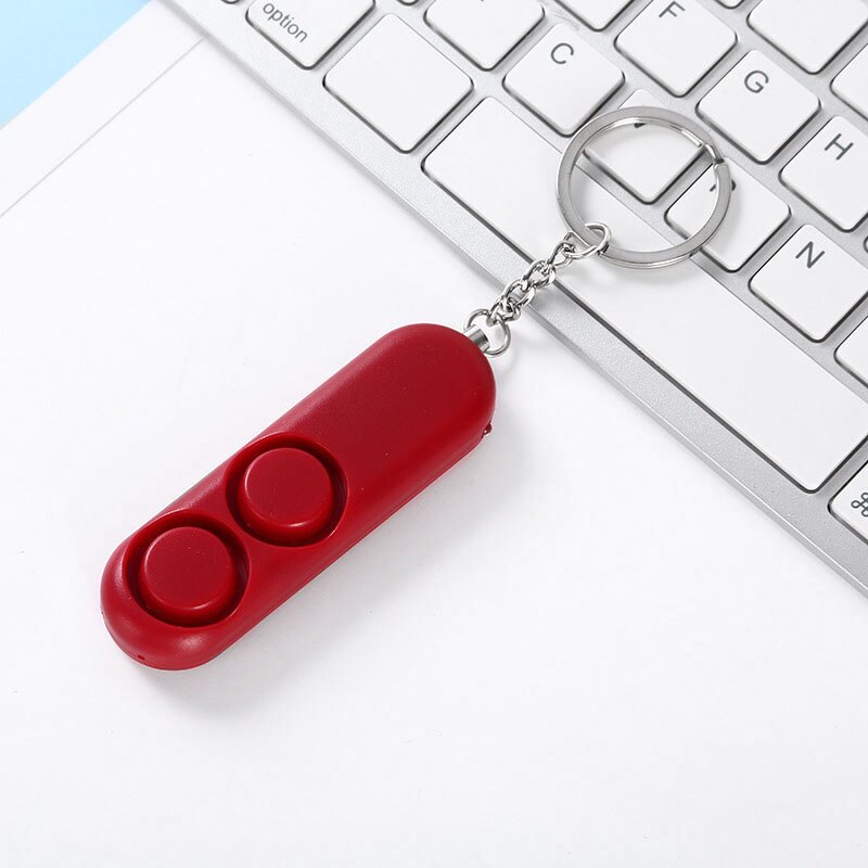 120DB Device Dual Speakers Loud Alarm Alert Attack Panic Safety Personal Security Keychain Bag Pendant