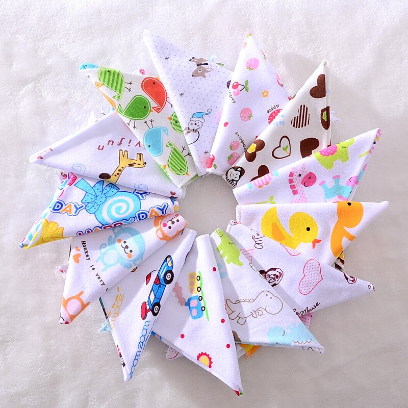 Baby Driehoek Speeksel Handdoek Katoen Dubbele Knop Moeder En Baby Benodigdheden Bib