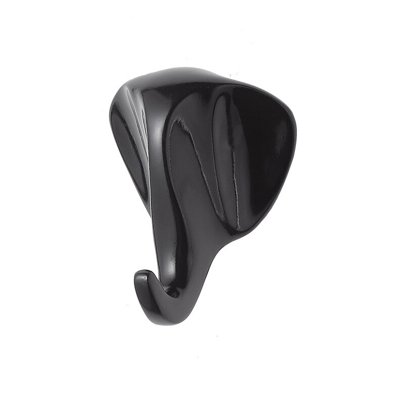 Perchero con cabeza de Animal para el hogar, gancho decorativo para colgar ropa, estante para artículos diversos, montado en la pared, 1 ud.: Black  Elephant
