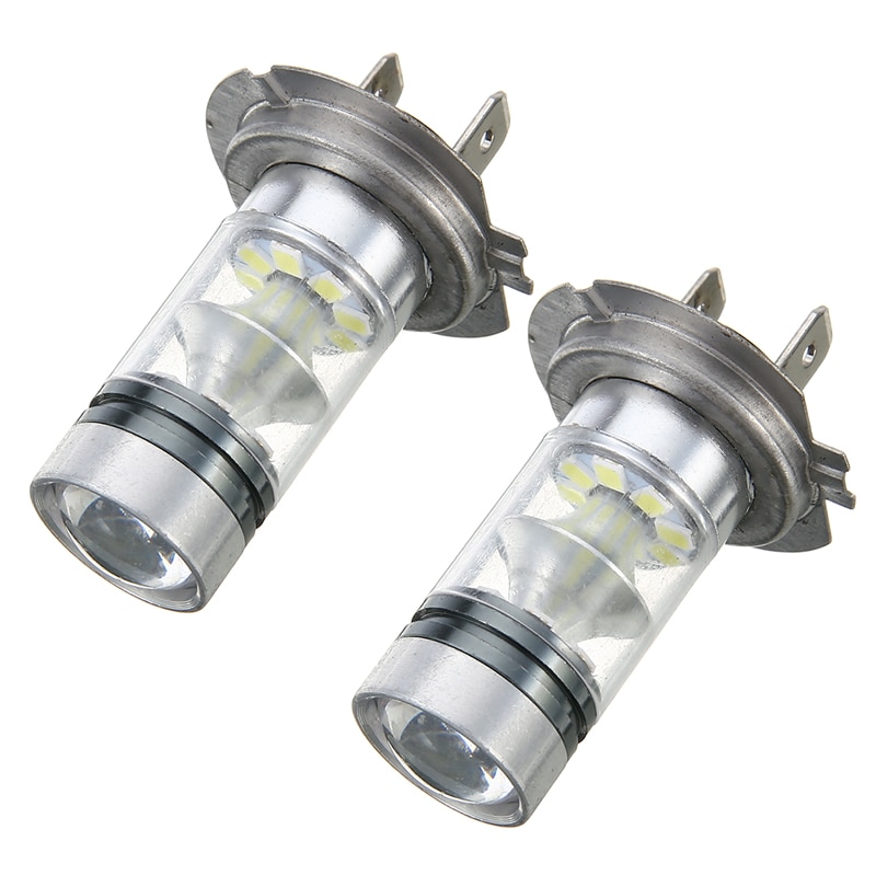 2 stücke H7 Auto Scheinwerfer 100W LED Fahr Licht Scheinwerfer Birne Hohe Helligkeit Weiß Lampe Auto styling