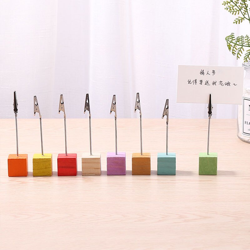 color log square message folder wrought iron memo folder memo folder desktop ornament postcard holder