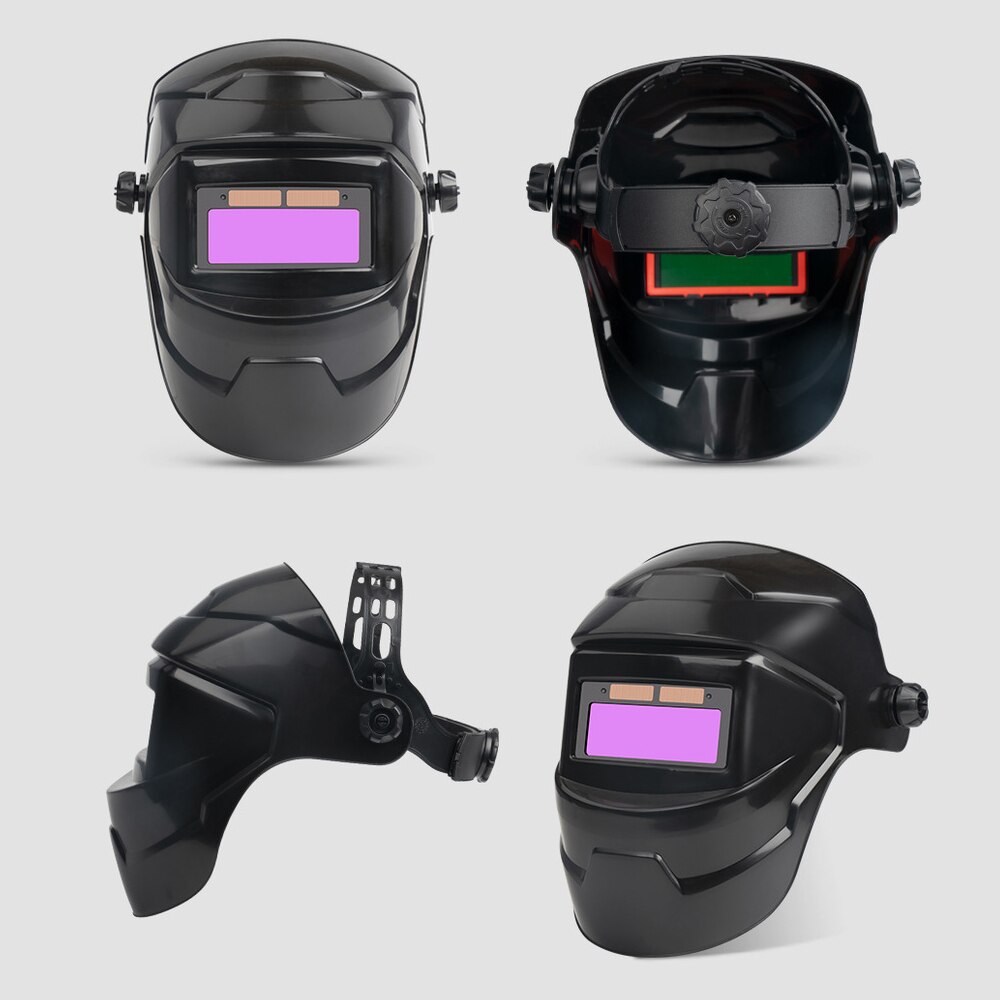 Auto Darkening Welding Helmet Solar Powered True Color Large View Mask for Arc Grinding Cutting Eye Protection