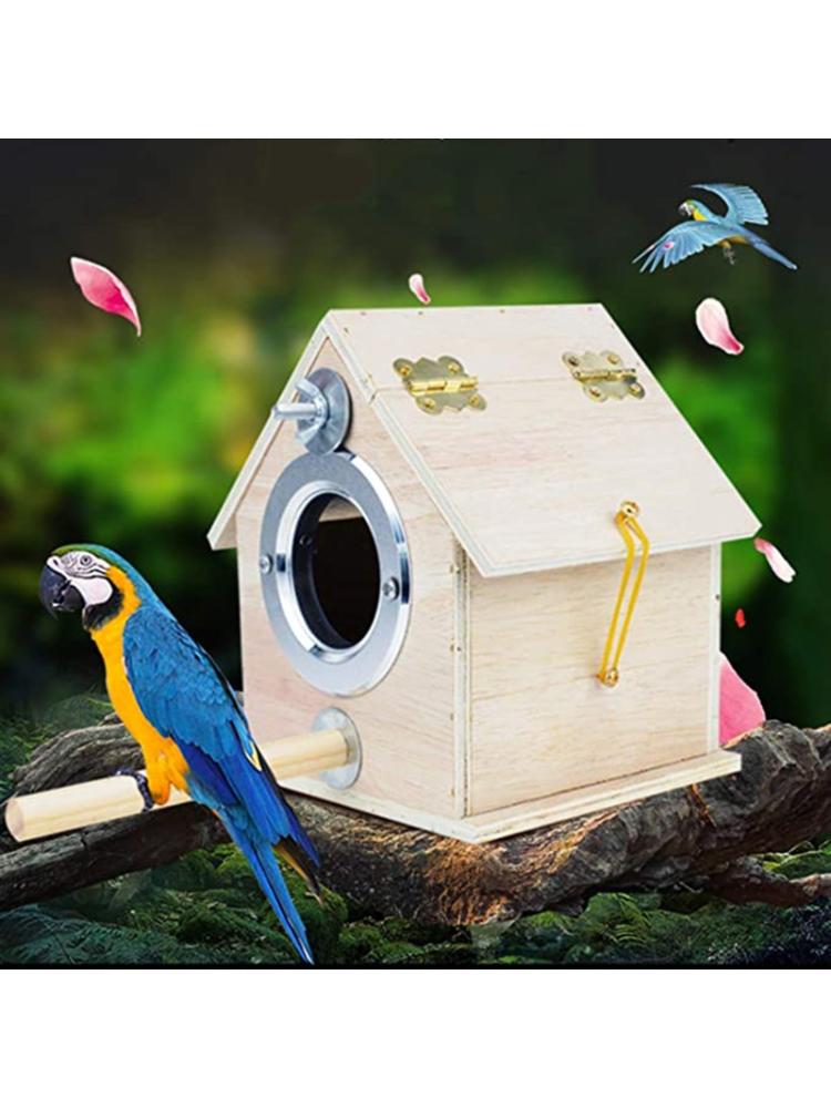Nid d'oiseau Pigeon House en bois perroquet nichoir extérieur abri de jardin Habitat M68E