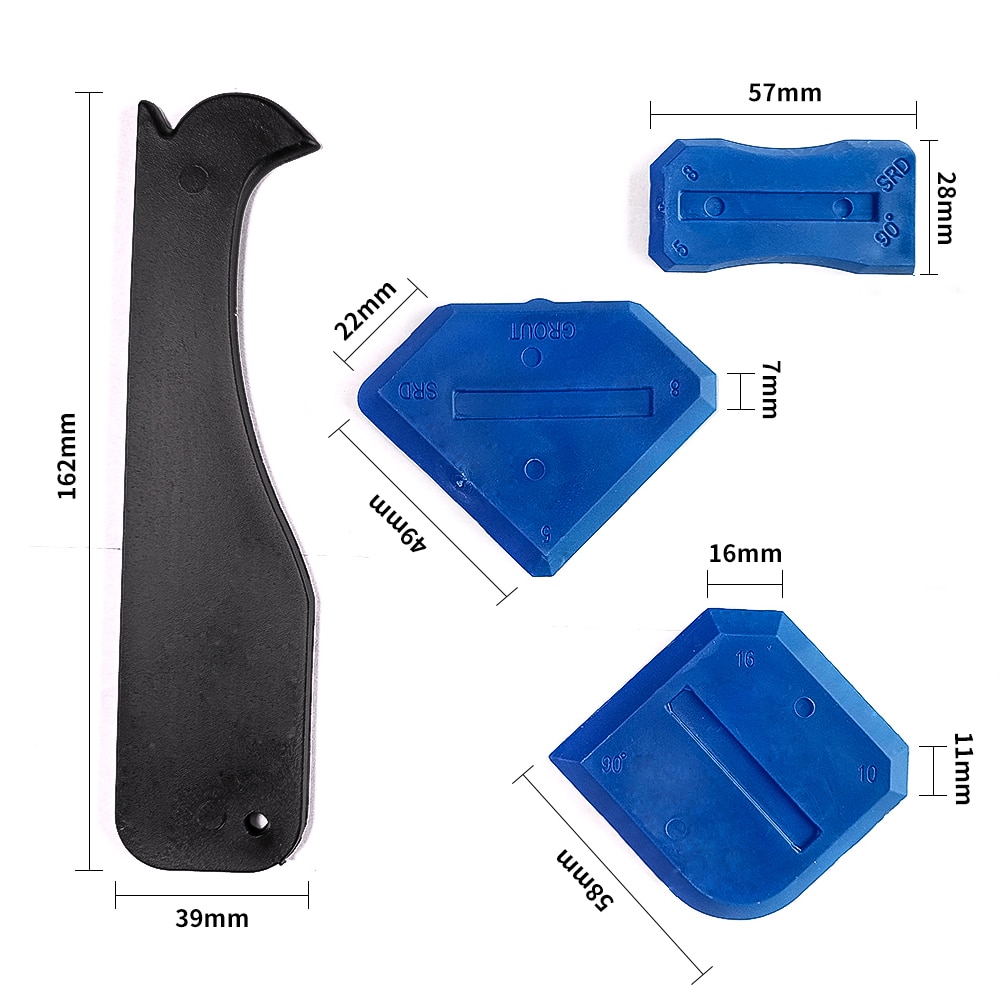 Kit Remover Schraper Caulking Tool Grout Kit Tools Glas Rubber Cleaning Zuigmond Decoratie Gereedschap Set Accessoires