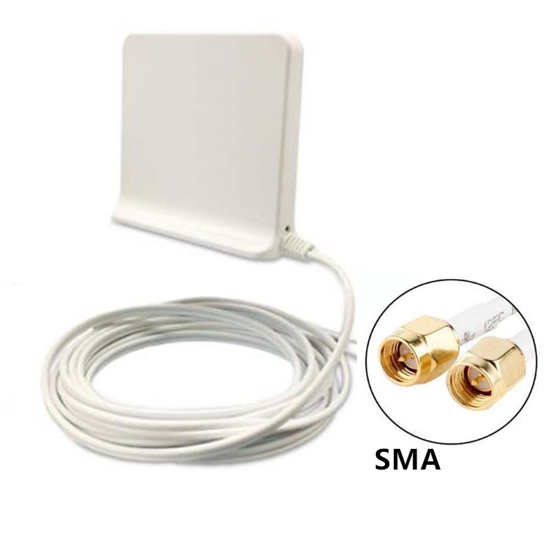 Antena JX 3G 4G LTE antena externa para Huawei B315 B593 E8372 E3372 E5573 ZTE router USB SMA/TS9/CRC9: SMA connector