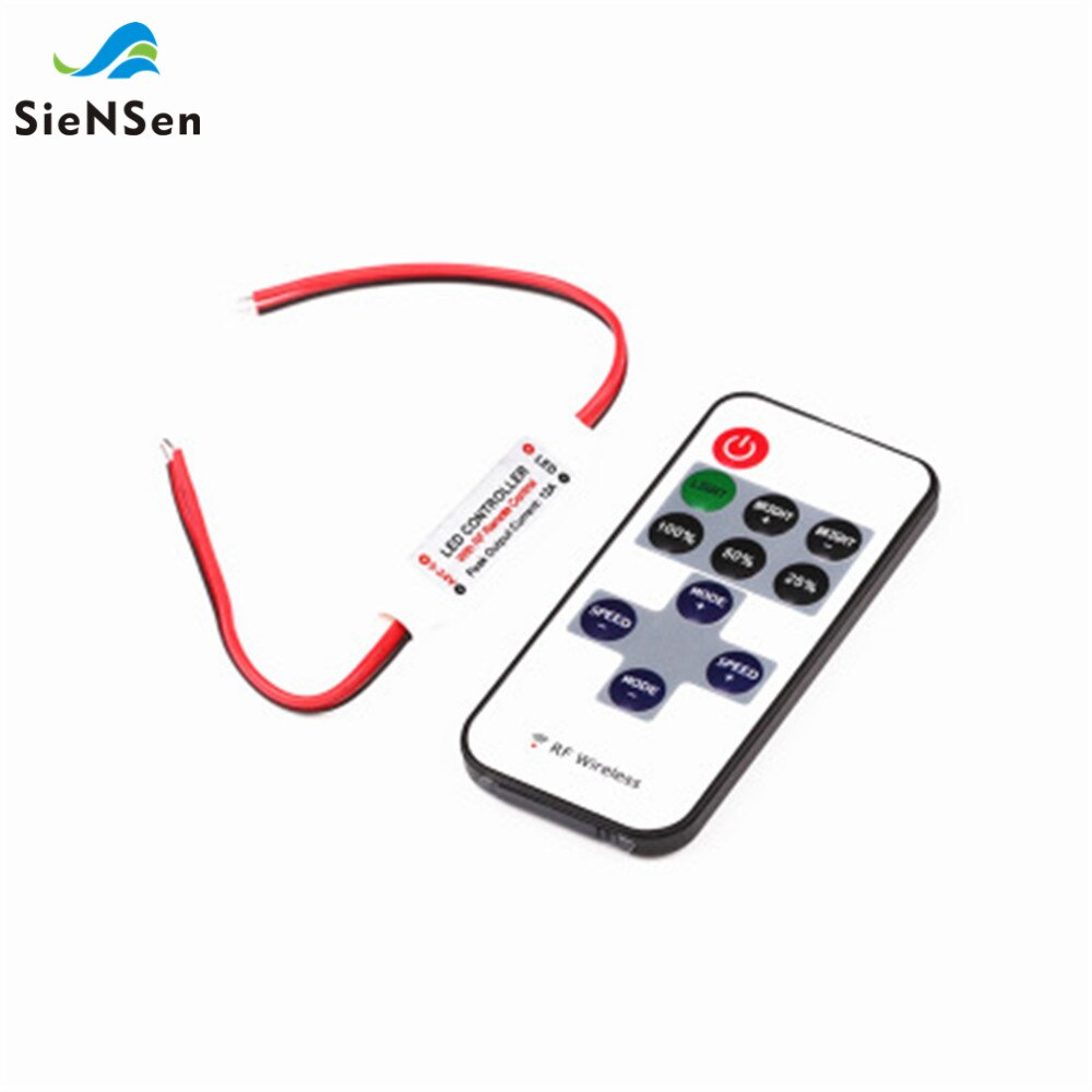 SienSen LED Monochrome Controller With Light Dimmer RF Wireless RF Remote Control With LED Controller