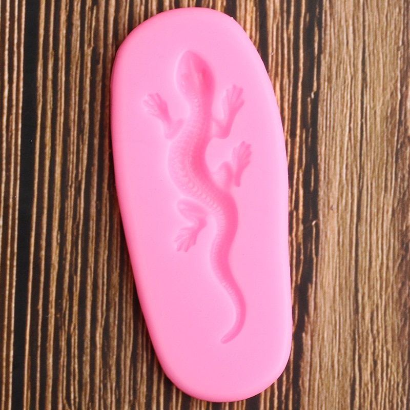 gekon jaszczurka silikonowe formy DIY babeczka na przyjęcie cylinder narzędzia robić dekorowania ciast masą cukrową cukierki glina polimerowa czekolada Gumpaste formy