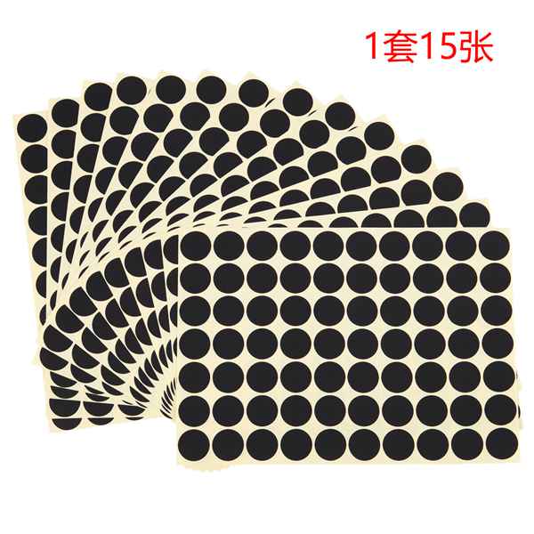 Blel 19Mm Cirkels Ronde Code Stickers Zelfklevende Kleverige Labels Wit: black