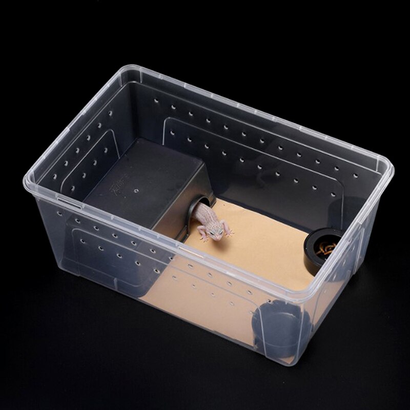 Reptile Tank Insect Spiders Tortoise Lizard Acrylic Transparent Breeding Box Vivarium Lid Reptile Pet Product Terrarium