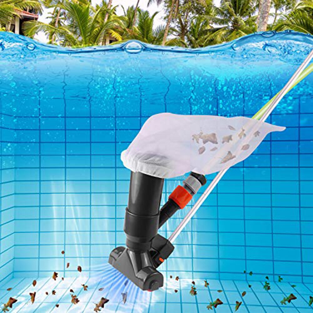 Pool Water Vacuum Cleaner with Portable Jet Suction Head Skimmer Net Maintenance Swimming Pool Cleaning Accessories