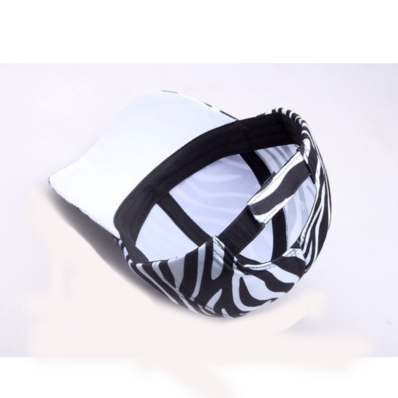 Baseballkappen mit zebramuster für damen und herren, stylische koreanische snapback-Kappen, verstellbare, lässige draussen-Kappen, Vati-Kappen, Tennis- und Sport-sonnenhüte