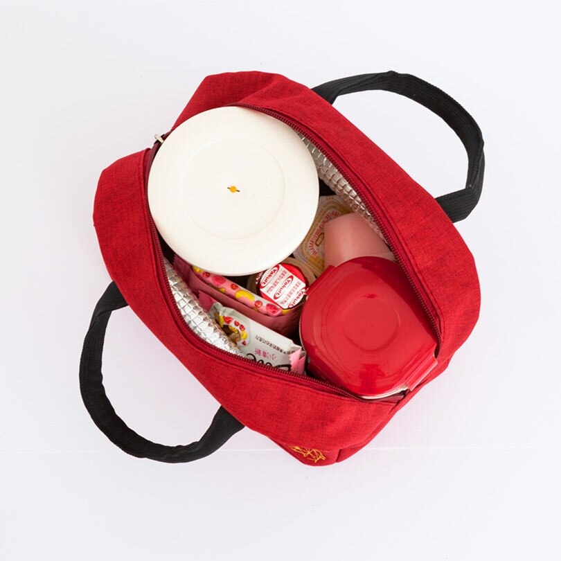 1 pçs cervos impresso sacos de refrigerador à prova dnylon água náilon portátil zíper térmico oxford almoço sacos caixa para as mulheres conveniente sacola de alimentos
