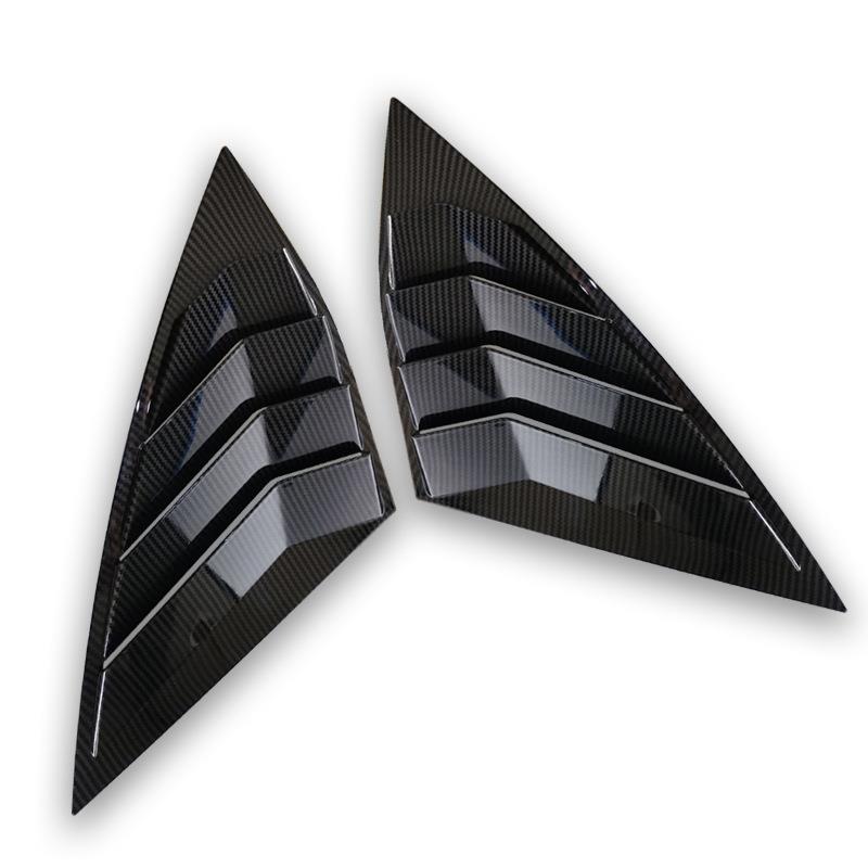 Rear Window Triangular Carbon Fiber Window Blinds Triangular Window Protection for-Sagitar