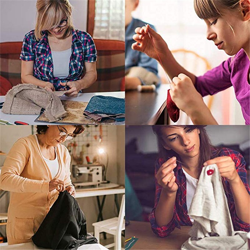 DIY Sewing Box Multi-function Travel Sewing Kit Needle Thread Threader Tape Scissor Storage Bag Sewing Set 27/128pcs