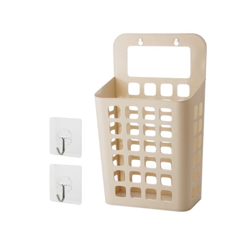 Suction Suspension Basket Wall Mounted Clothes Large Dirty Laundry Storage Organizer Plastic Garment Bin