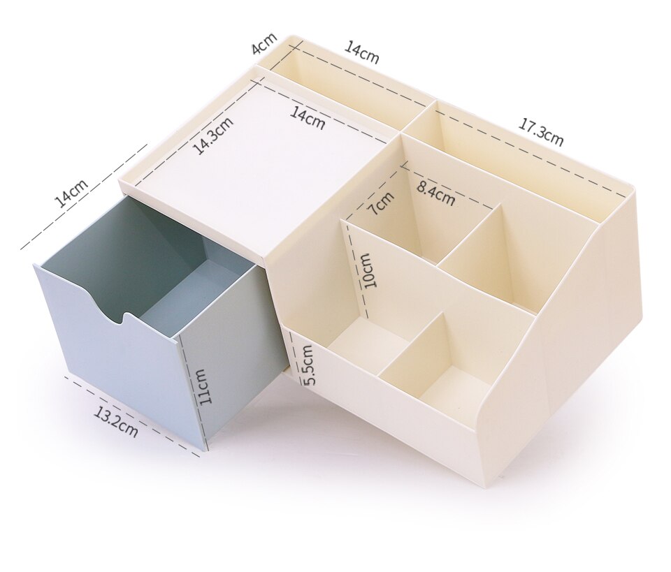 Cosmetic storage box cosmetic table storage box jewelry box plastic drawer dividing rubber band lipstick finishing rack