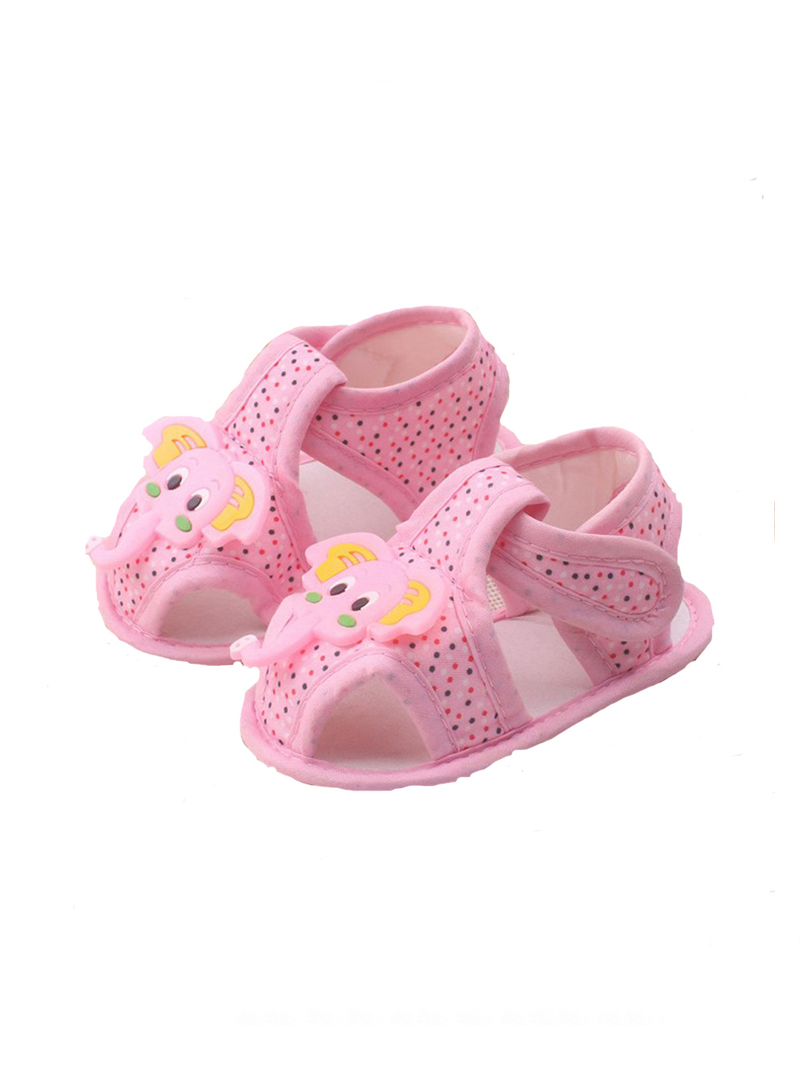 Atacado novos desenhos animados verão sapatos de bebê elefante sandália pano macio solo sandálias sapatos de bebê para 0-1 ano de idade do bebê tl29