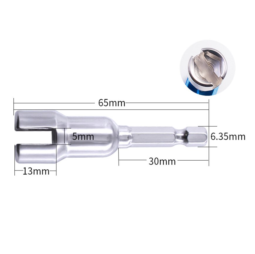 1/4 inch Butterfly Bolt Socket Wrench 6.35mm Hex Shank Socket Adapter Nut for Power Tool Slotted Electric Screwdriver Dropshippi
