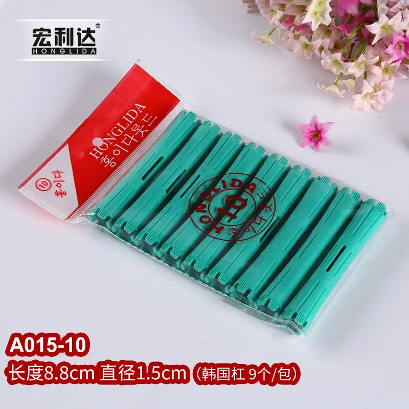 Би weeди tiges de permanente de cheveux tiges de vague froide tiges de permanente en plastique rouleaux de friser de cheveux bigoudis peigne en queue de pied en acier bigoudi sans chaleur: GRIS