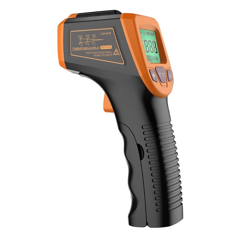 GM320S Infrared High Temperature Thermometer Industry Pyrometer 600℃ /1112℉ T3EC: Orange