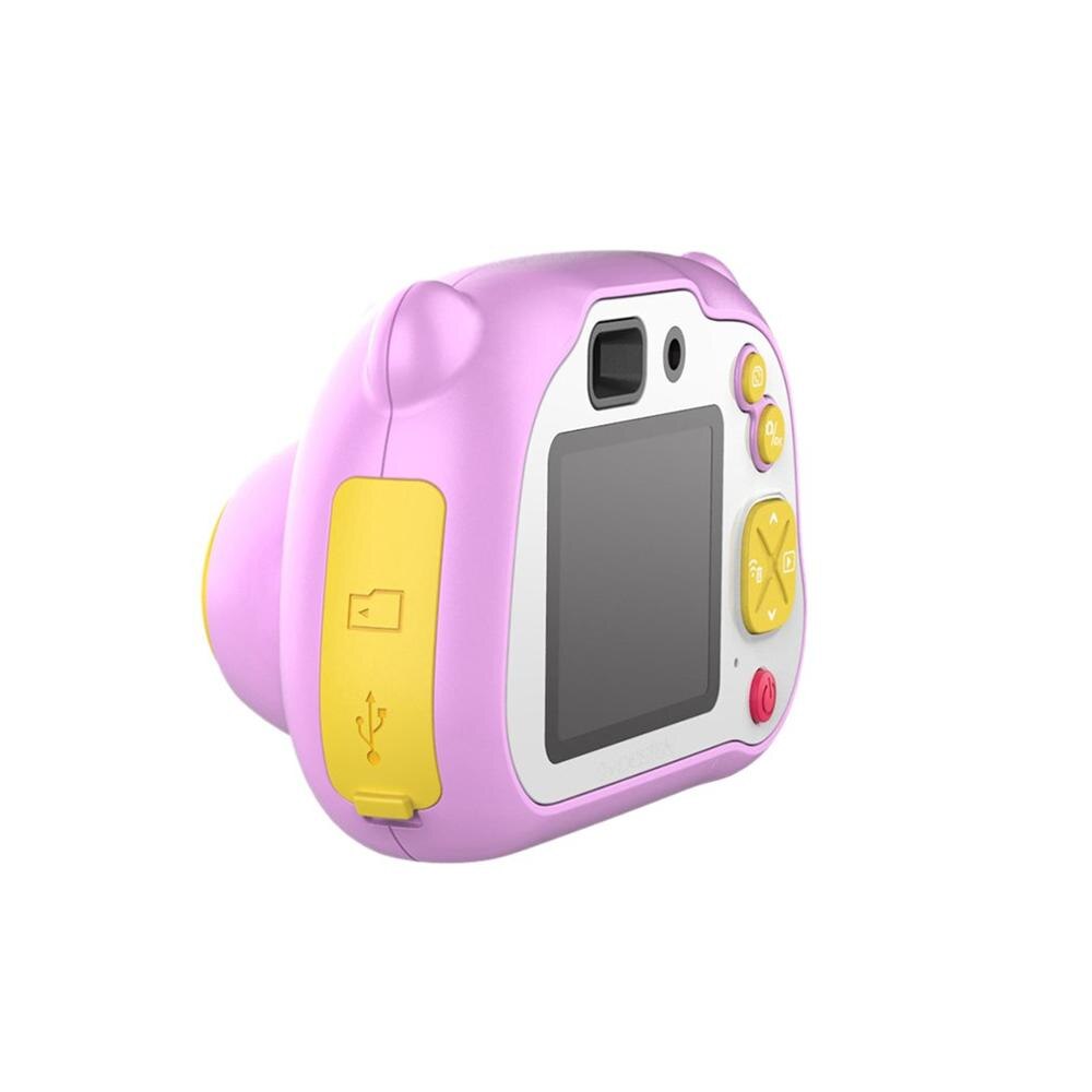 2 inches Wifi HD Screen Chargable Digital Mini Camera Kids Cartoon Cute Camera Photography Props for Child Birthday: pink / Without TF 8G