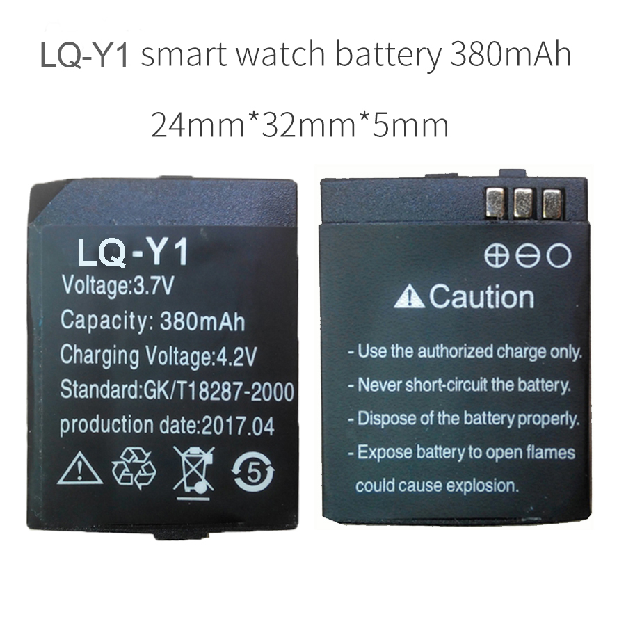 OCTelect LQ-Y1 smart watch 380mAh batterij voor Y1 smart watch telefoon LQ-Y1 smart batterij