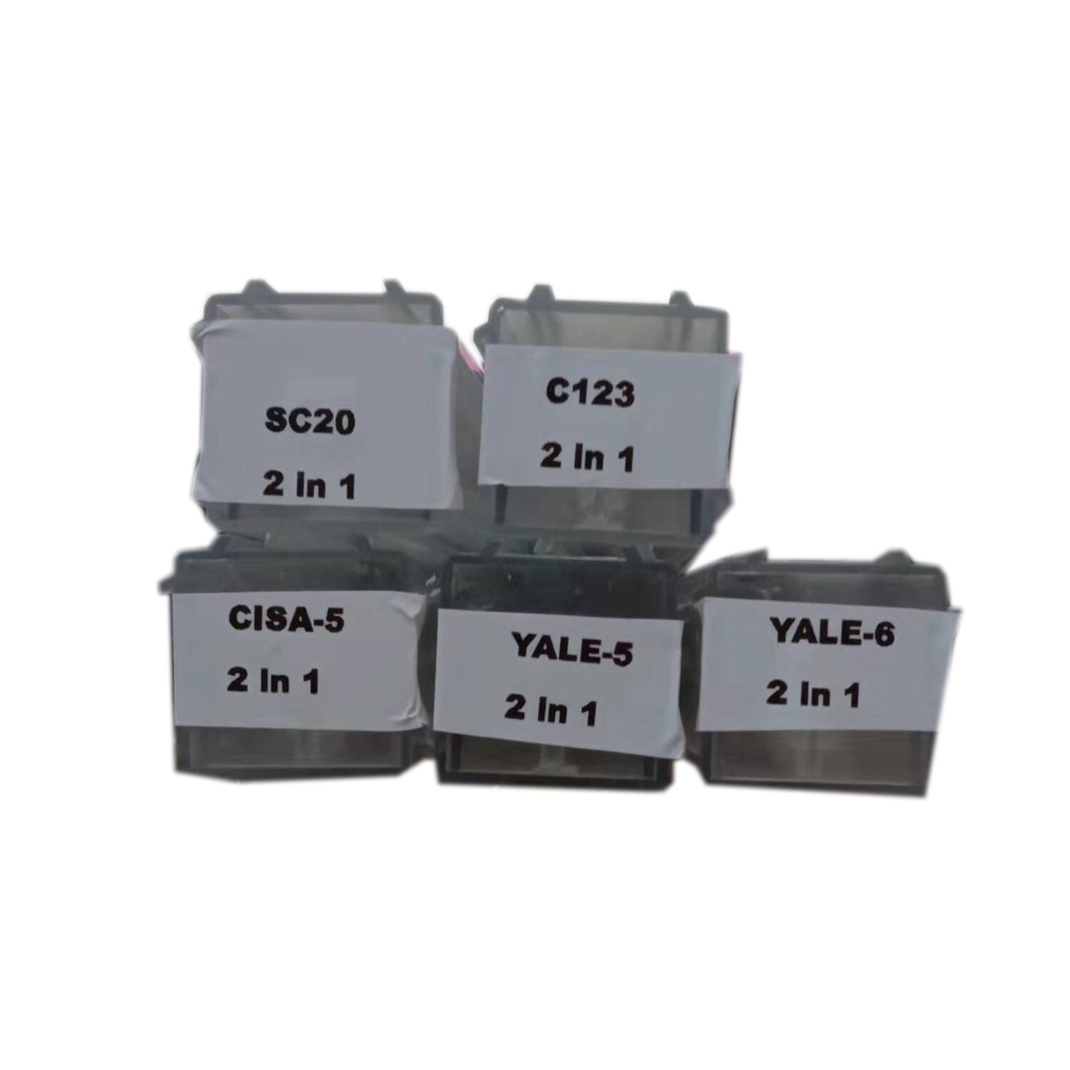 Nowy przyjazd oryginalny Lishi 2 w1 TE2 SC1 SC4 KW1 KW5 SC20 C123 Yale-5 Yale-6 CISA-5 SS001 SS002 dekoder ślusarz narzędzia