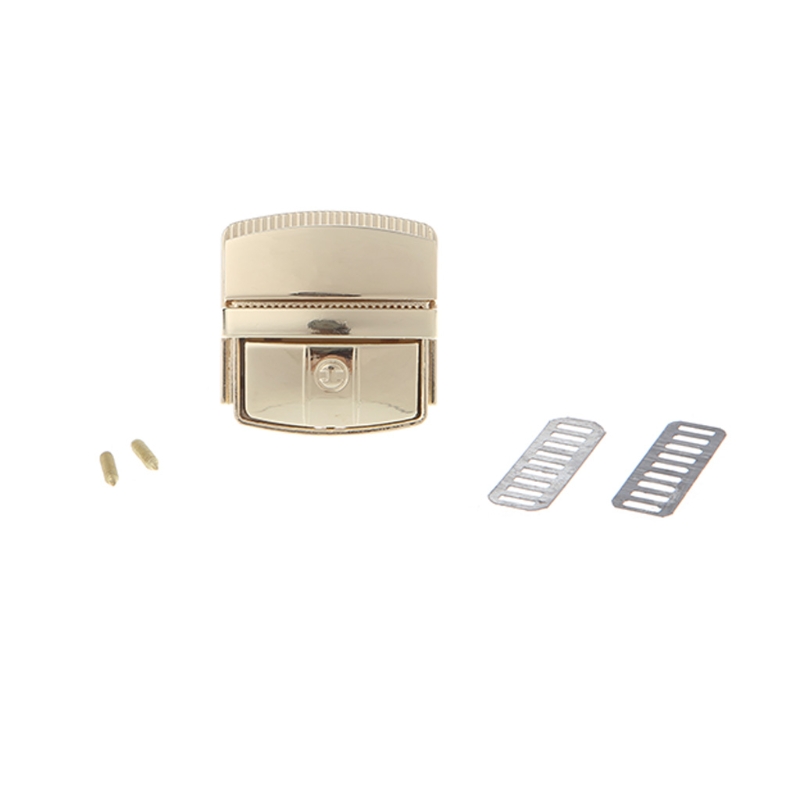 Women Bag Accessories Buckle Turn Lock Snap Clasps Closure for Purse Handbag: Gold