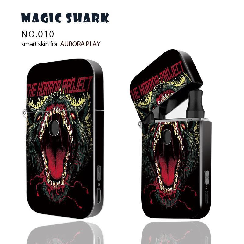 Magie Shark Coole Leopard Fuchs Tiger Lion Wolf PVC Fall Aufkleber Haut Abdeckung Warp Film für Aurora Spielen 001 -010: 010