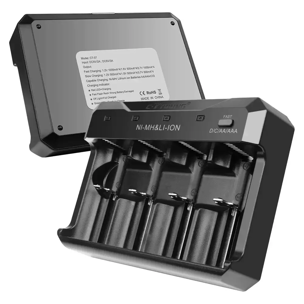 Geeignet für 5 7 2 Nickel-Wasserstoff-Batterien AA AAA C D 18650 18490 18350 17500 Universelles intelligentes Ladegerät