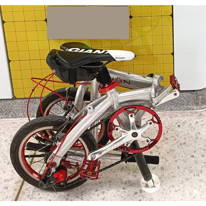Rueda plegable de fácil empuje para bicicleta DaHon, poste de asiento deslizante, estacionamiento, diámetro de 3,5 CM, 14, 16 y 20 pulgadas