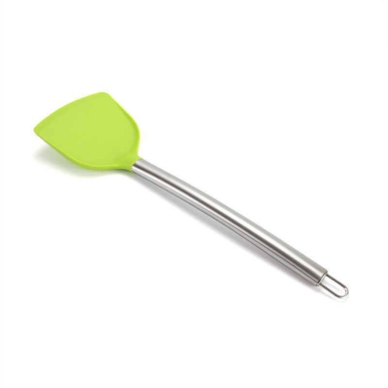 Veelkleurige Non-stick Koken Draaiers Spatel Hittebestendig Lepel Scoop Turner Flexibele Keuken Koken Gereedschap: C