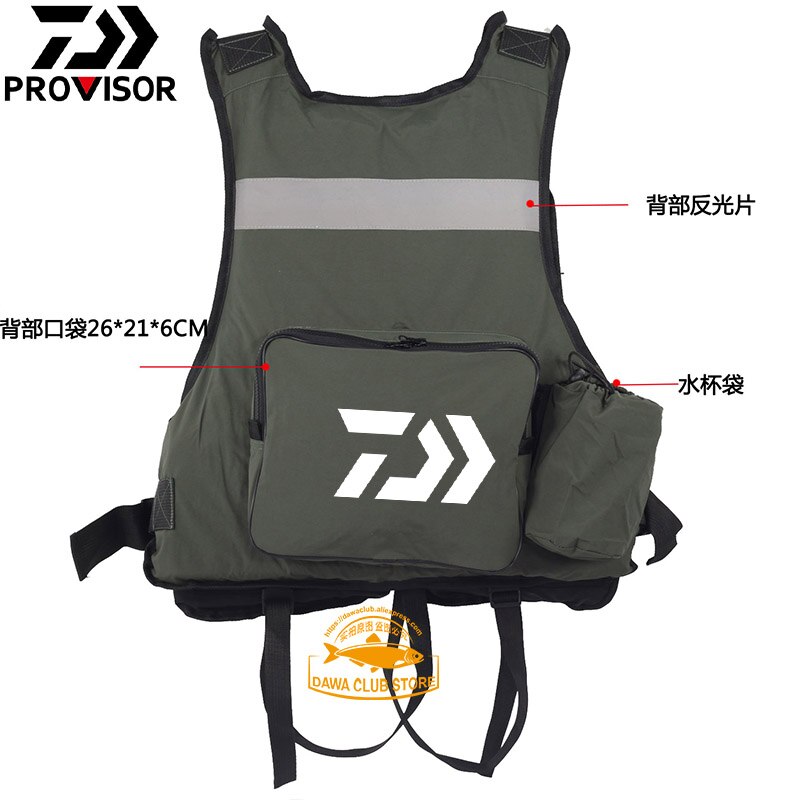 leben jacke angeln anzug erwachsene tragbare große auftrieb faltbare professionelle multifunktionale DAWA leben jacke