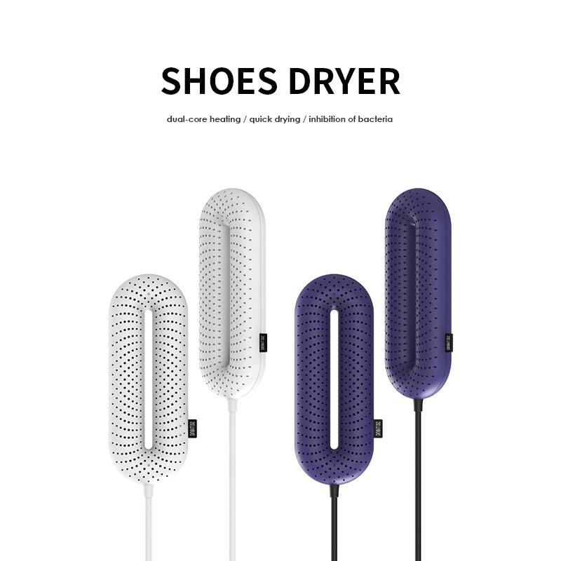 Zero-secador de zapatos eléctrico para el hogar, Mini máquina de secado de zapatos con 3 velocidades, 20W, calefacción PTC, dormitorio, 2 colores