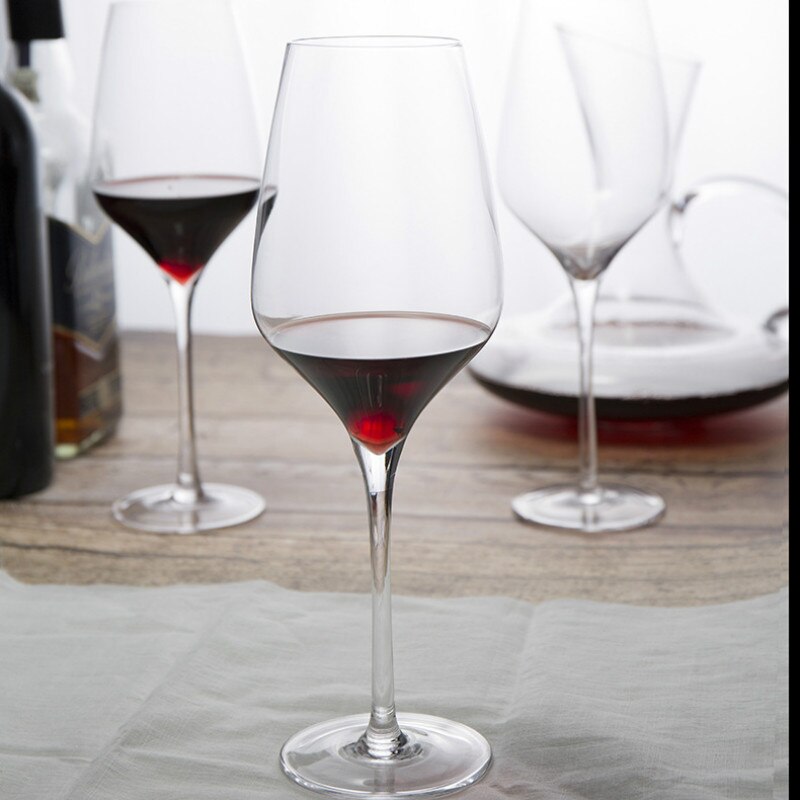 Cold Cut 550Ml Lead-Free Crystal Glass Red Wine Glass Goblet Family Bar Chateau Wine Tasting Cup