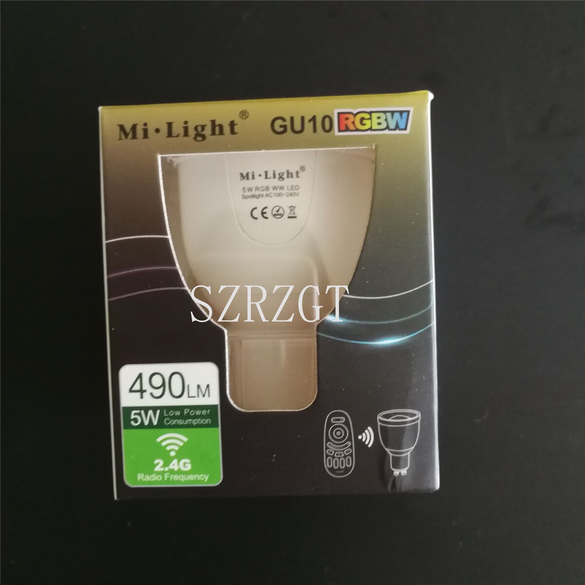 Mi. licht FUT018 GU10 dimbare 2.4G led spot lamp 100-240V 5W RGBW LED Lamp controle door iphone Ipad Android