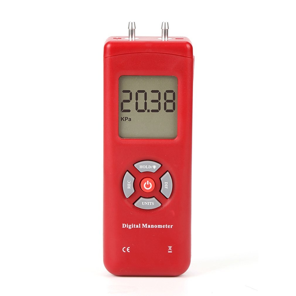 TL-100 Digitale Manometer Luchtdruk Meter Draagbare Manometers Handheld U-Type Drukverschil Meter