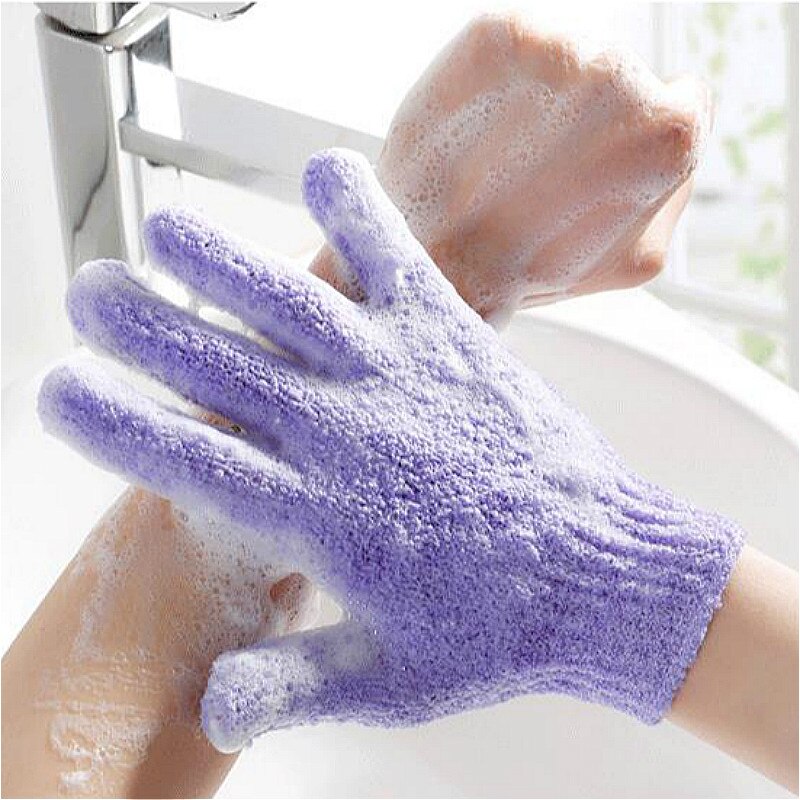 1 pçs rosa multifunções luvas de limpeza de náilon prato mágico lavar para cozinha luvas de lavagem de louça do agregado familiar luvas de banho