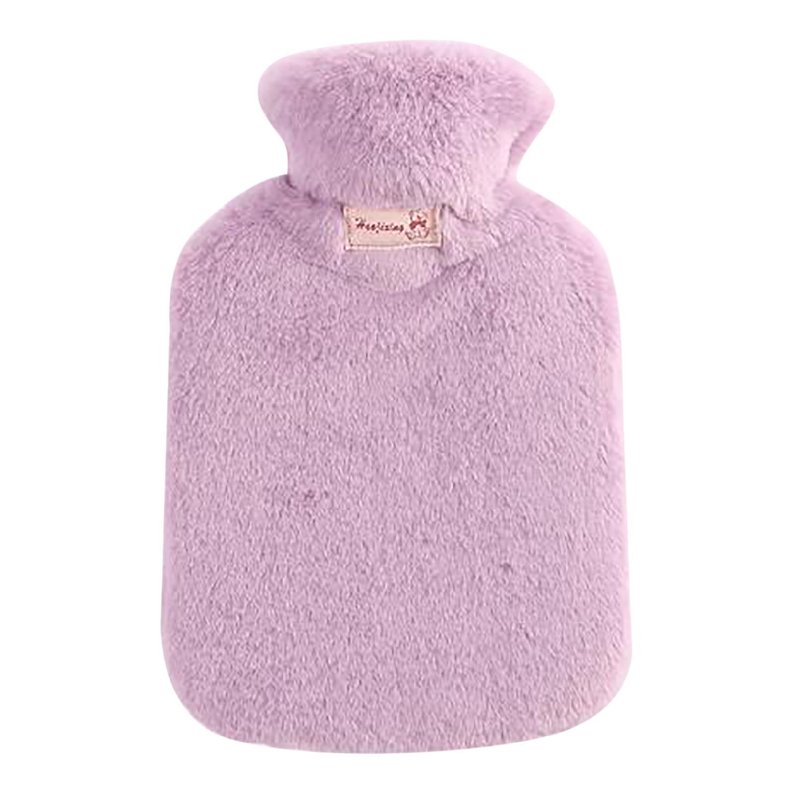 1pc winter cold-proof water bottle lid warm water bottle thick flannel removable washable water injection hand warmer