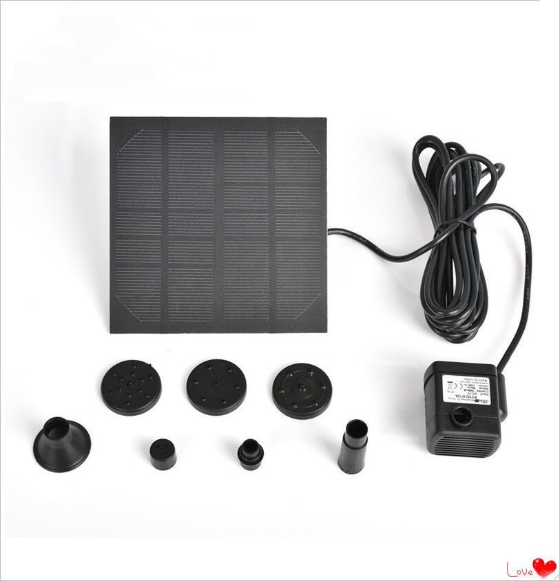 Smartlife Solar Powered Water Pump Panel Pond Fountain Submersible Pool Aquarium Garden Plants Landscape Watering Kit