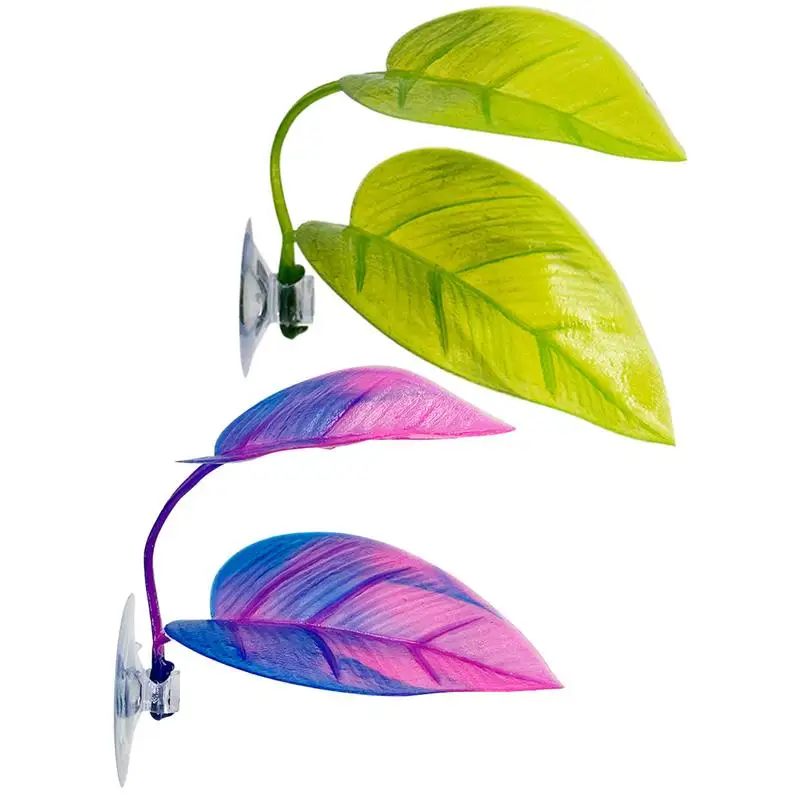 1PC Betta Vis Rest Blad Paaien Blad Paaien Sierplant Water Gras Decor Aquarium Blad Planten Decoratie Accessoires