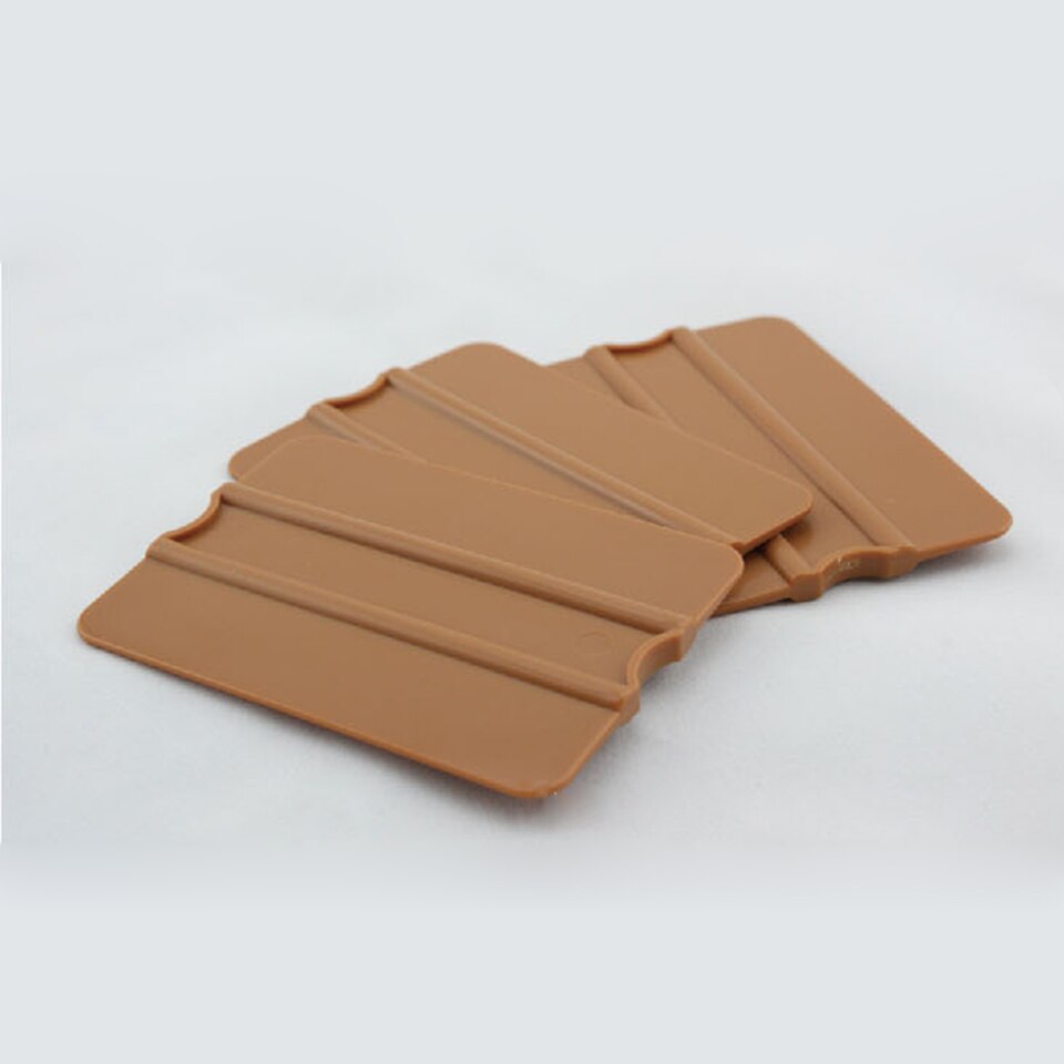 Vinyl Graphics Wallpaper Sticker Application Tool Scraper Hard Plastic Car Vinyl Wrap Decal Squeegee In Gold MO-70