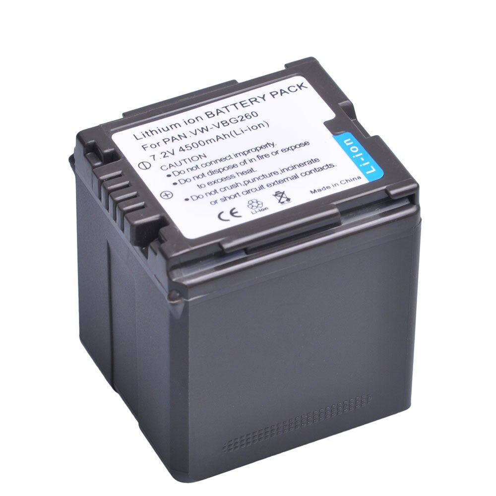 4500mAh VW-VBG260 VW-VBG130 VW-VBG070 Battery for Panasonic AG-AC7 AG-AF100 HDC-SD10 HDC-HS9 HDC-HS20 SDR-H40 SDR-H48 HDC-TM20