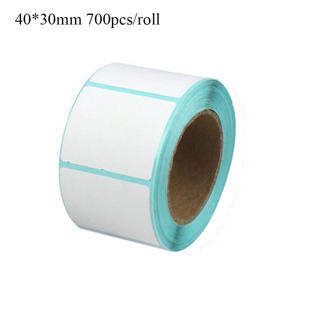 1000 stk/rulle selvklæbende termisk etiket klistermærke papir supermarked pris blank etiket tag direkte print vandtæt printkort forsyninger: 40 x 30mm-700 stk