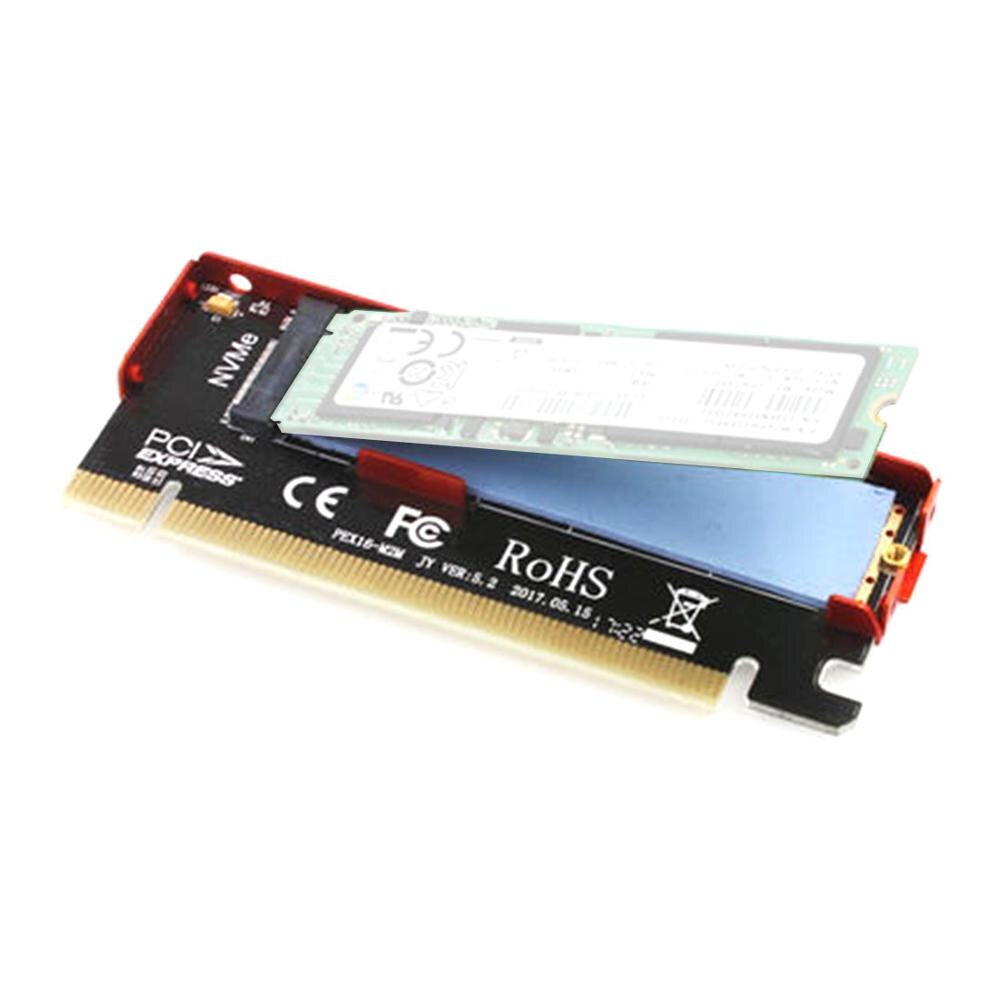 JEYI for NVME M.2 X16 PCI-E Dust-proof Riser Card Cool Swift 2280 Al Sheet Gold Bar Thermal Conductivity Silicon Wafer Cooling