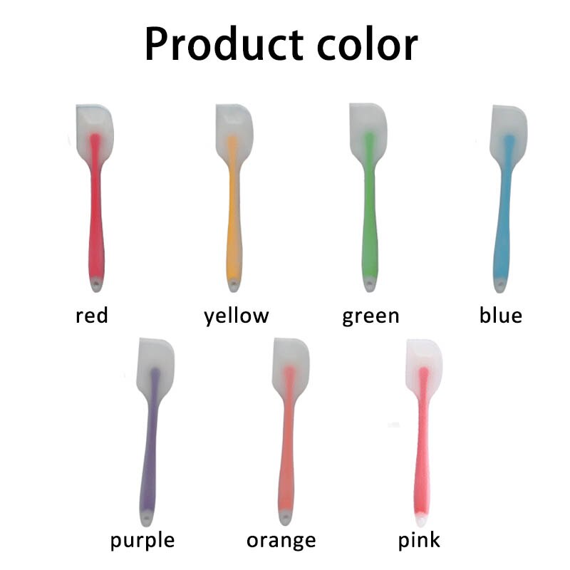 1pcs Kitchen Supplies Silicone Cake Spatula Translucent Multi Purpose High-temperature for Butter Cooking Cookie Pastry Scraper