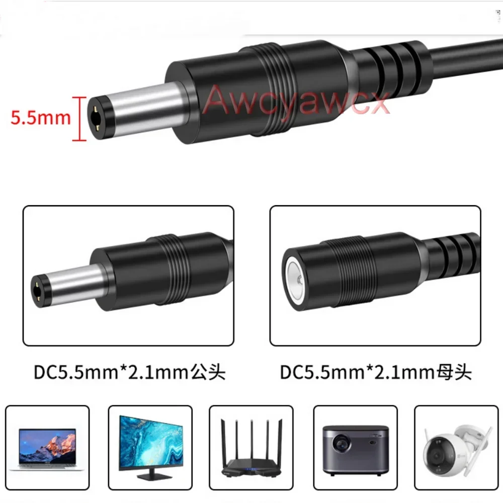 10M 12V DC Power Supply Cable Extension Cord Female to Male Plug 5.5mm 2.1mm Adapter CCTV LED Light solar energy fan 1M 3M 5M