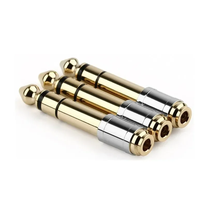 Adaptador de Audio Jack 3,5 a 6,35, convertidores de 6,5mm a 3,5mm, conector macho hembra, enchufe para auriculares, electrónica de consumo de 6,3mm