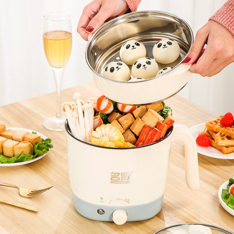 student dormitory electric cooker mini small power multi-functional electric cooker steamed noodles rice pot fried vegetables