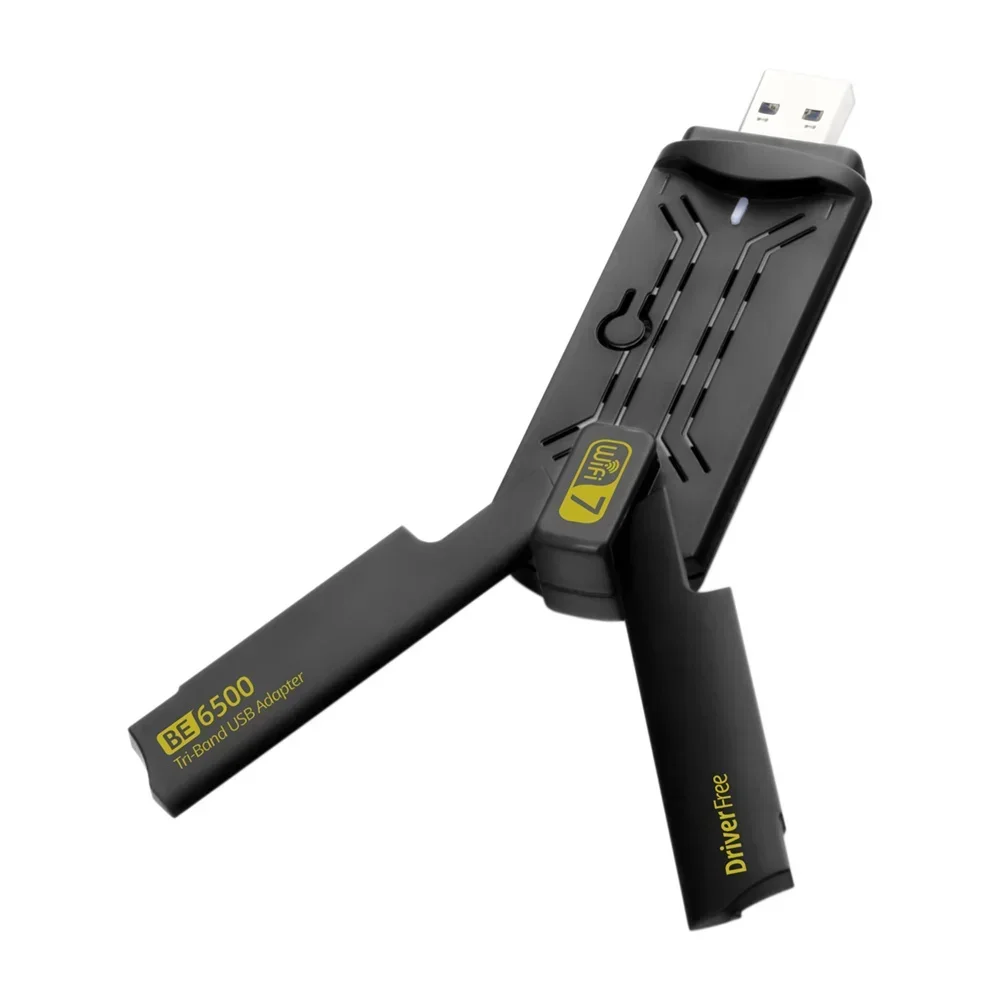 BE6500 Wifi 7 Usb Adapter Tri-Band 6G/5G/2G Usb 3.0 Adaptador Antena Wifi Para PC Network Card Receiver Dongle Win 10/11